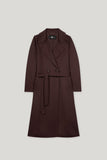 Autumn Glow Chocolate Wool Coat <span>428906<span>