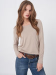 Long Sleeve Stretch Silky Touch t-Shirt Top <span>500001<span>