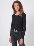 Long Sleeve Stretch Silky Touch t-Shirt Top <span>500001<span>