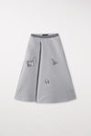 Grey Evolution Taffeta Aline Structured Skirt <span>508253<span>