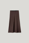 Autumn Glow Chocolate Satin Skirt <span>528294<span>