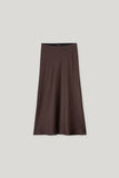 Autumn Glow Chocolate Satin Skirt <span>528294<span>