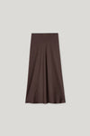 Autumn Glow Chocolate Satin Skirt <span>528294<span>