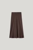 Autumn Glow Chocolate Satin Skirt <span>528294<span>