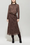 Autumn Glow Berry Print Maxi Skirt <span>528306<span>