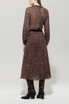 Autumn Glow Berry Print Maxi Skirt <span>528306<span>