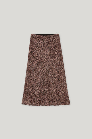 Autumn Glow Berry Print Maxi Skirt <span>528306<span>