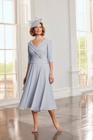 Chiffon Aline Dress With Ruch Pleated Bodice <span>71108<span>