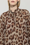 Bohemian Vibes Animal Print Tiered Chiffon Dress <span>728611<span>