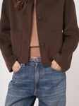 Luxury Wool Jacket Chocolate <span>800241<span>