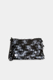 Glam Drop Black Sequin Clutch Bag <span>838585<span>
