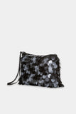 Glam Drop Black Sequin Clutch Bag <span>838585<span>