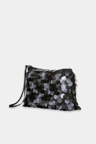 Glam Drop Black Sequin Clutch Bag <span>838585<span>