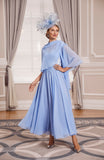 Embroidered And Beaded Dress With Aline Chiffon Skirt And Wrap <span>992041<span>