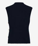 Knitted Tank Top With Side Buttons <span>ENIE35-4078<span>