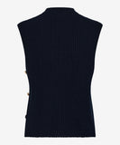 Knitted Tank Top With Side Buttons <span>ENIE35-4078<span>