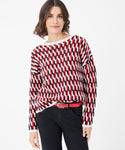 Black/Red Plaited Sweater <span>LIZ35-9368<span>