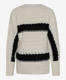 Black/Ivory Cable Knit Sweater <span>LIV35-9348<span>