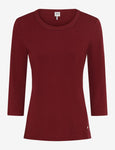 Carina 3/4 Sleeve Ribbed Top <span>CARNIA 37-4708<span>