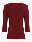 Carina 3/4 Sleeve Ribbed Top <span>CARNIA 37-4708<span>