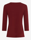 Carina 3/4 Sleeve Ribbed Top <span>CARNIA 37-4708<span>