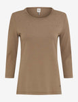 Carina 3/4 Sleeve Ribbed Top <span>CARNIA 37-4708<span>