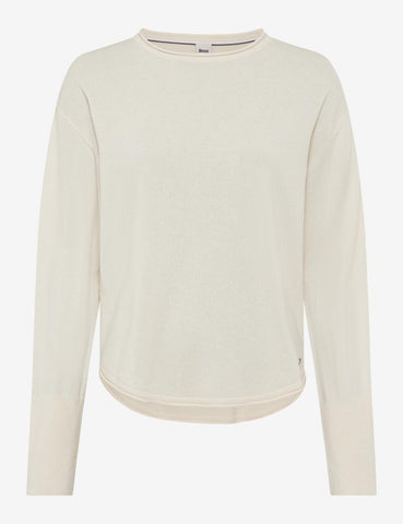 Liz Winter White Pleat Sweater <span>LIZ 37-2008