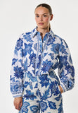 Simoa Botanical Print Linen Blouse <span>SIMOA<span>