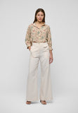 Emi Stretch Silk High Collar Blouse <span>EMI<span>