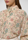Emi Stretch Silk High Collar Blouse <span>EMI<span>