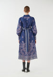 Alondra Linen Feather Print Midi Dress <span>ALONDRA 5764<span>