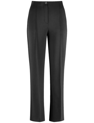 Straight Leg Black Jersey Trousers <span>420018<span>