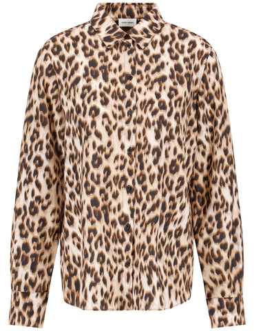 Animal Print Realxed Fitting Shirt <span>460003<span>