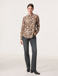 Animal Print Realxed Fitting Shirt <span>460003<span>