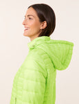 Lightweight Puffa Jacket With Hood <span>955020-LIME<span>