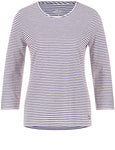 Geo Graphics Cotton 3/4 Sleeve Stripe Top <span>977081<span>