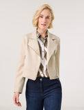 Geo Graphics Faux Suede Biker Style Jacket <span>530008<span>