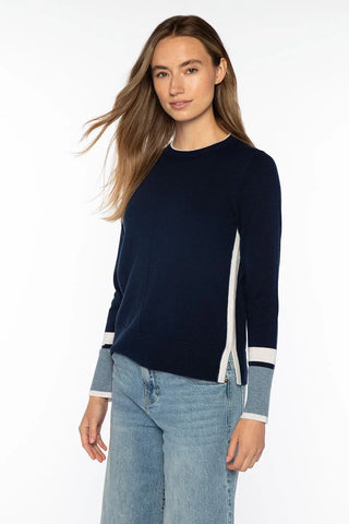 Sweater With Stripe Cuff Detail <span>LRSC5152<span>