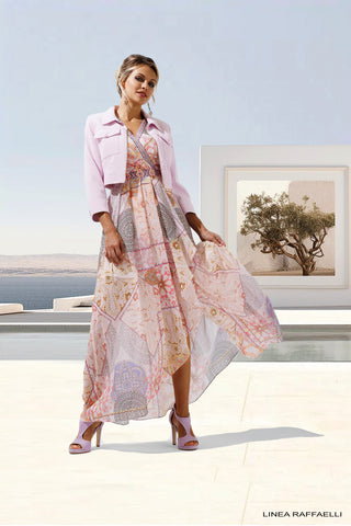 Lilac Print Chiffon Dress and Jacket <span>62 24101801<span>