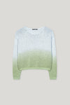 Denim Vibes Round Neck Ombre Knit Sweater <span>118598<span>