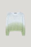 Denim Vibes Round Neck Ombre Knit Sweater <span>118598<span>