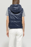 Denim Vibes Navy Down Gilet Puffer Style <span>418433<span>