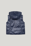 Denim Vibes Navy Down Gilet Puffer Style <span>418433<span>