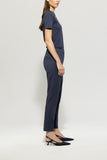 Denim Vibes Blue Cotton Elastic Back Trouser <span>6188745<span>