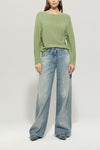 Denim Vibes Green Sweater <span>118623<span>