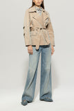 Denim Vibes Sand Colour Short Mac <span>418502<span>