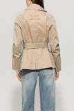 Denim Vibes Sand Colour Short Mac <span>418502<span>