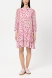 Luxury Ease Blush Print Chiffon Dress <span>738632<span>