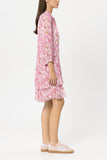 Luxury Ease Blush Print Chiffon Dress <span>738632<span>