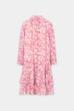 Luxury Ease Blush Print Chiffon Dress <span>738632<span>
